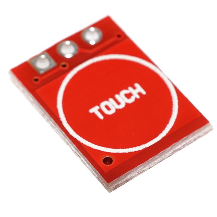 RED TTP223 Touch Sensor Module Capacitive Touch Switches 5V Touch Sensor Module DC 2V 5.5V Low Power Consumption TTP223 Touch Sensor Switches. 