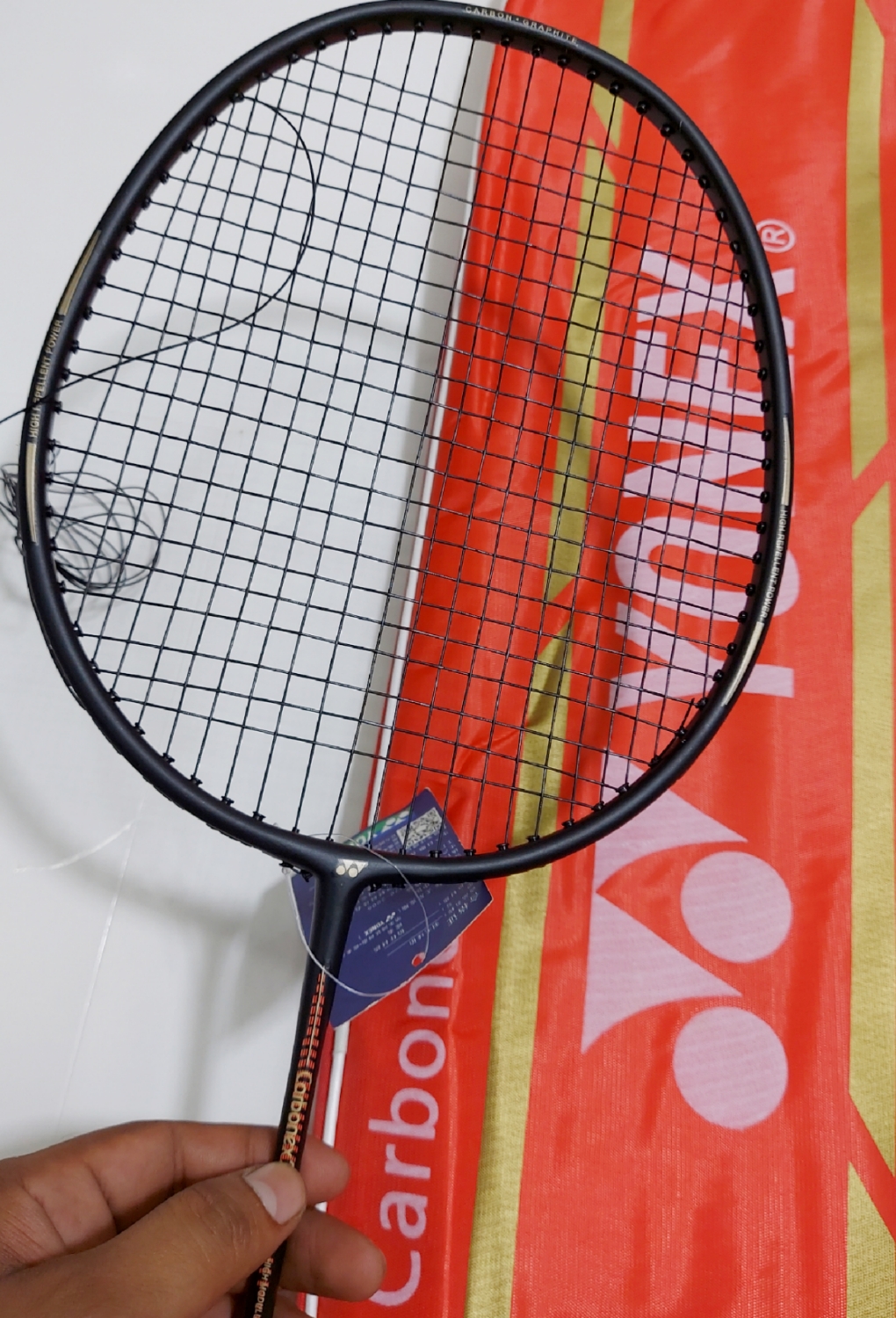 YONEX Badminton Racket String Tension 30 LBS Mashing Gadding - Multicolor. 