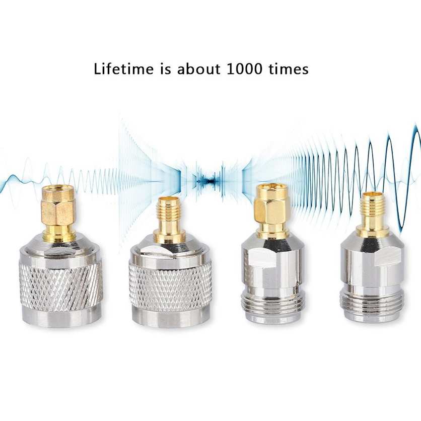 4× SMA to N Adapter Male/Female RF Coaxial Connector 50 ohms. 