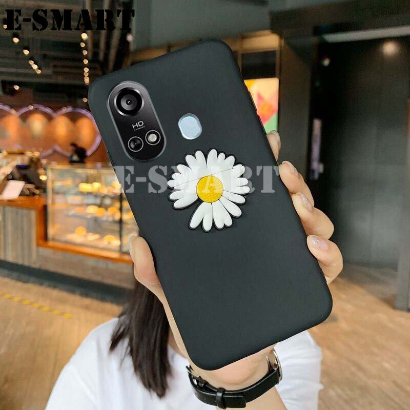 For Itel A49 Play A58 Lite Case Flowers Folding Bracket Soft Cases for Itel A49 Play A58 Lite Back Cover Casing