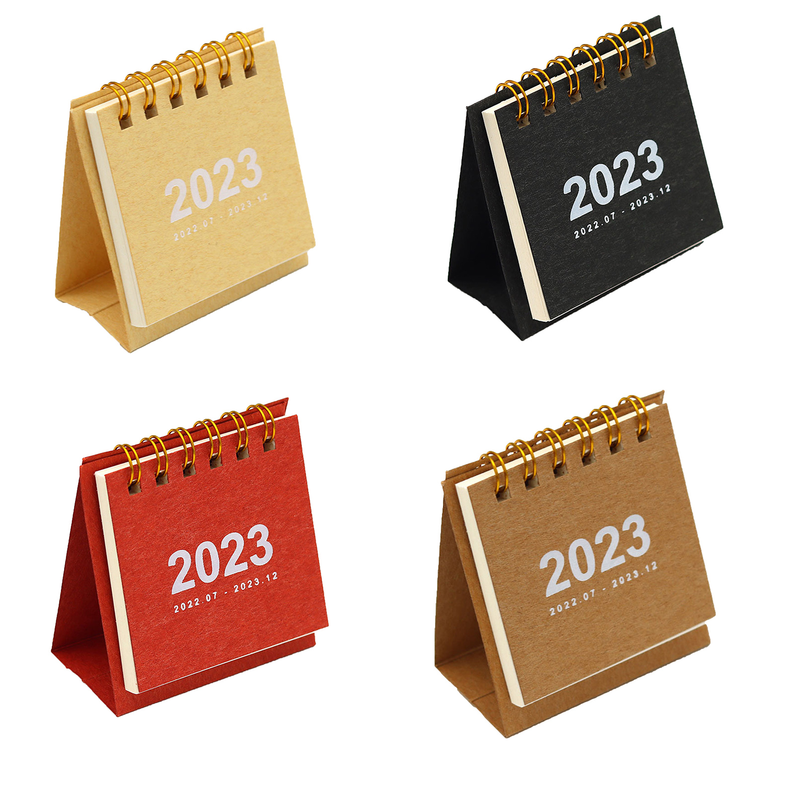 Mini Desk Calendar Portable 2023 Small Stand Up Desk Calendar. 