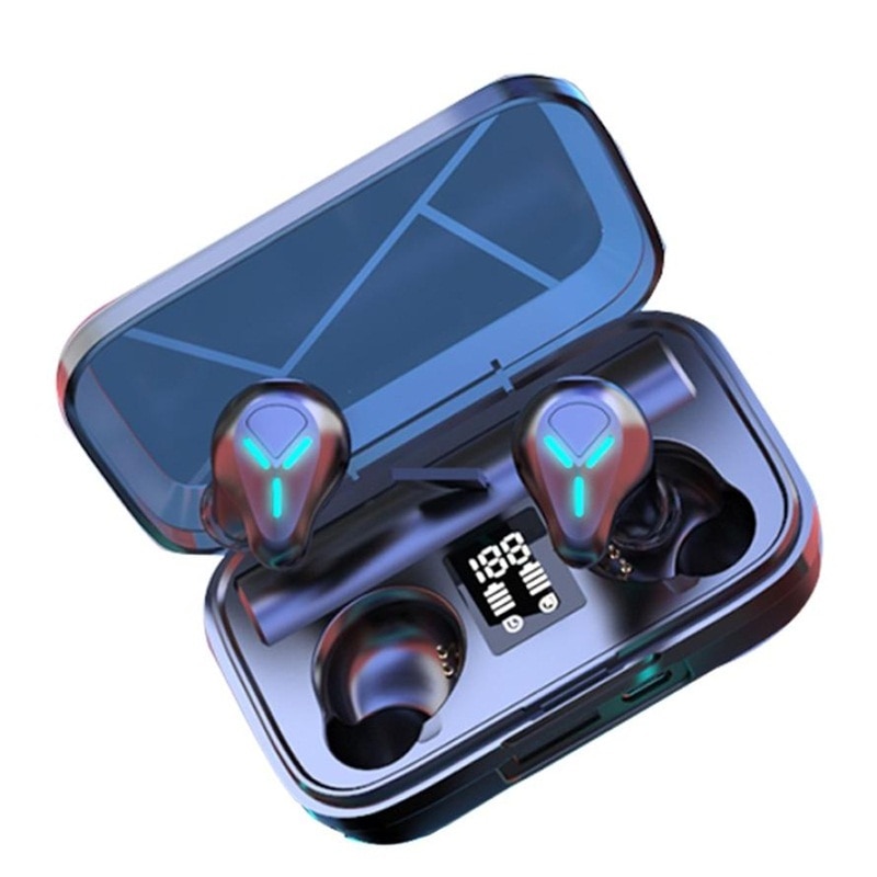 SK2 TWS Esports Bluetooth Headset Digital Display Zero Latency Wireless Headphones. 