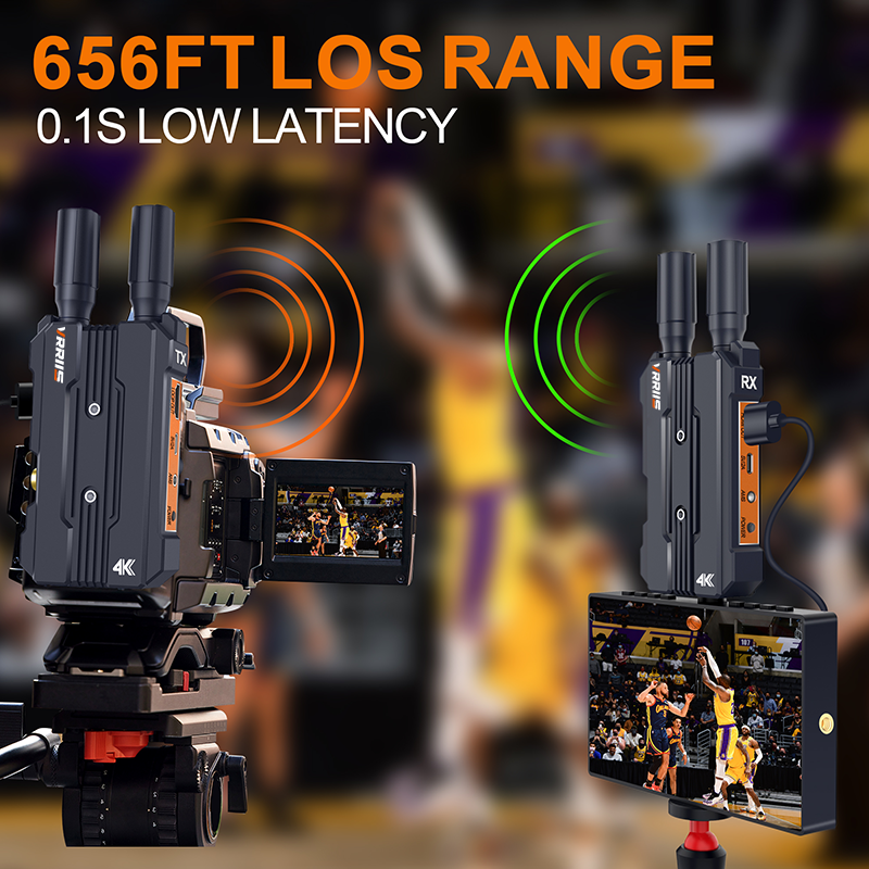 4K@30Hz Wireless Hdmi Video Transmission System SDI HDMI Dual Interfaces Plug and Play 656ft Range 0.1s Latency Support 2.4G/5G. 