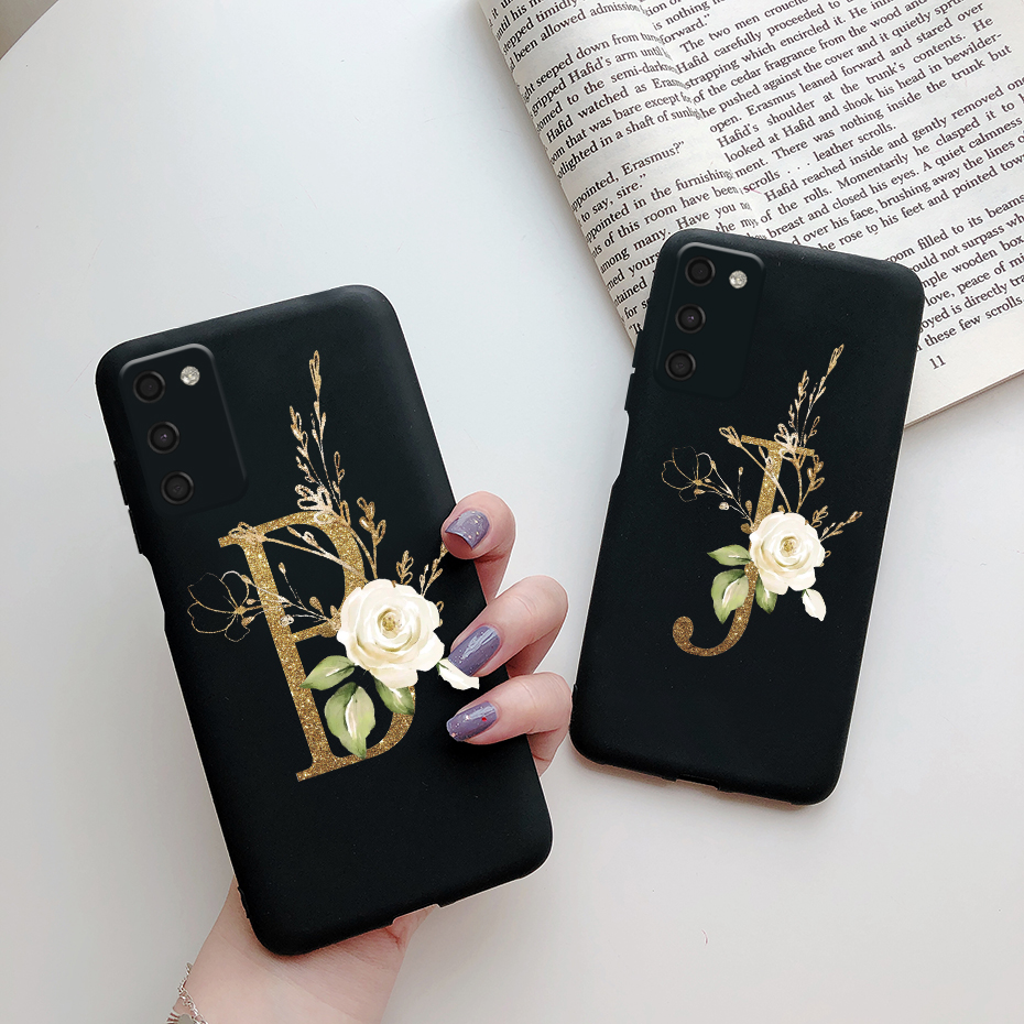 For Samsung Galaxy A03s Case SM-A037F Soft Silicone Cute Letters Back Cover For Samsung A03s A 03s 03 s A037F Phone Cases Bumper. 