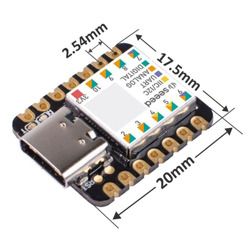 OUMERY Type-C Seeeduino XIAO Microcontroller SAMD21 Cortex M0+ Nano 48MHZ SPI I2C Interface for Arduino IDE/IOT System Tool. 