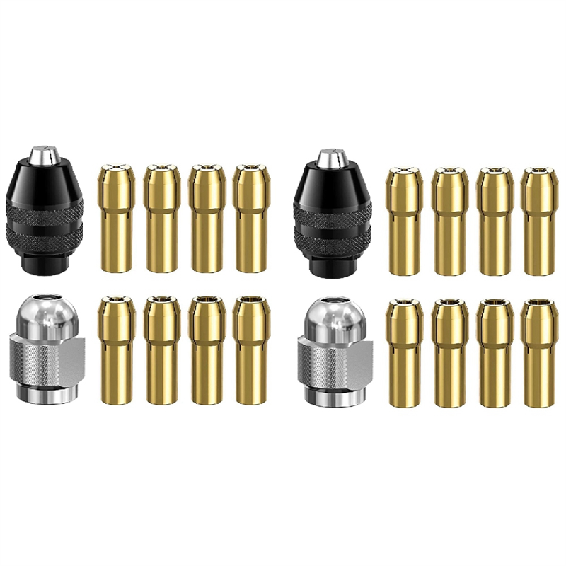 Drill Chuck Kit Quick Change Adapter Quick Change Rotary Drill Nut Tool Kit Brass for Changing Drill Chuck Tools