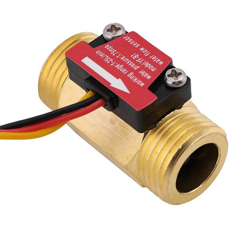 1 Piece of Yf-B1 Turbine Water Flow Sensor G1 / 2 Inch Brass In-Line. 