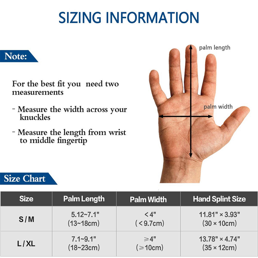 Soft Functional Resting Hand Splint for Flexion Contractures - Stroke Hand Brace (Large, Right). 