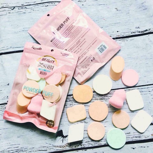 13 Piece Set Make Up Beauty Blender Sponge Puff for Powder, Concealer and Foundation Application. 