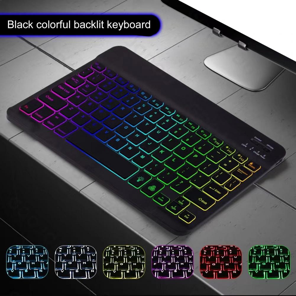 Wireless Keyboard Mouse Ergonomic Rechargeable Mute Button RGB Backlit Power-saving Auto Sleep Ultra-thin Dual Mode Bluetooth-co. 