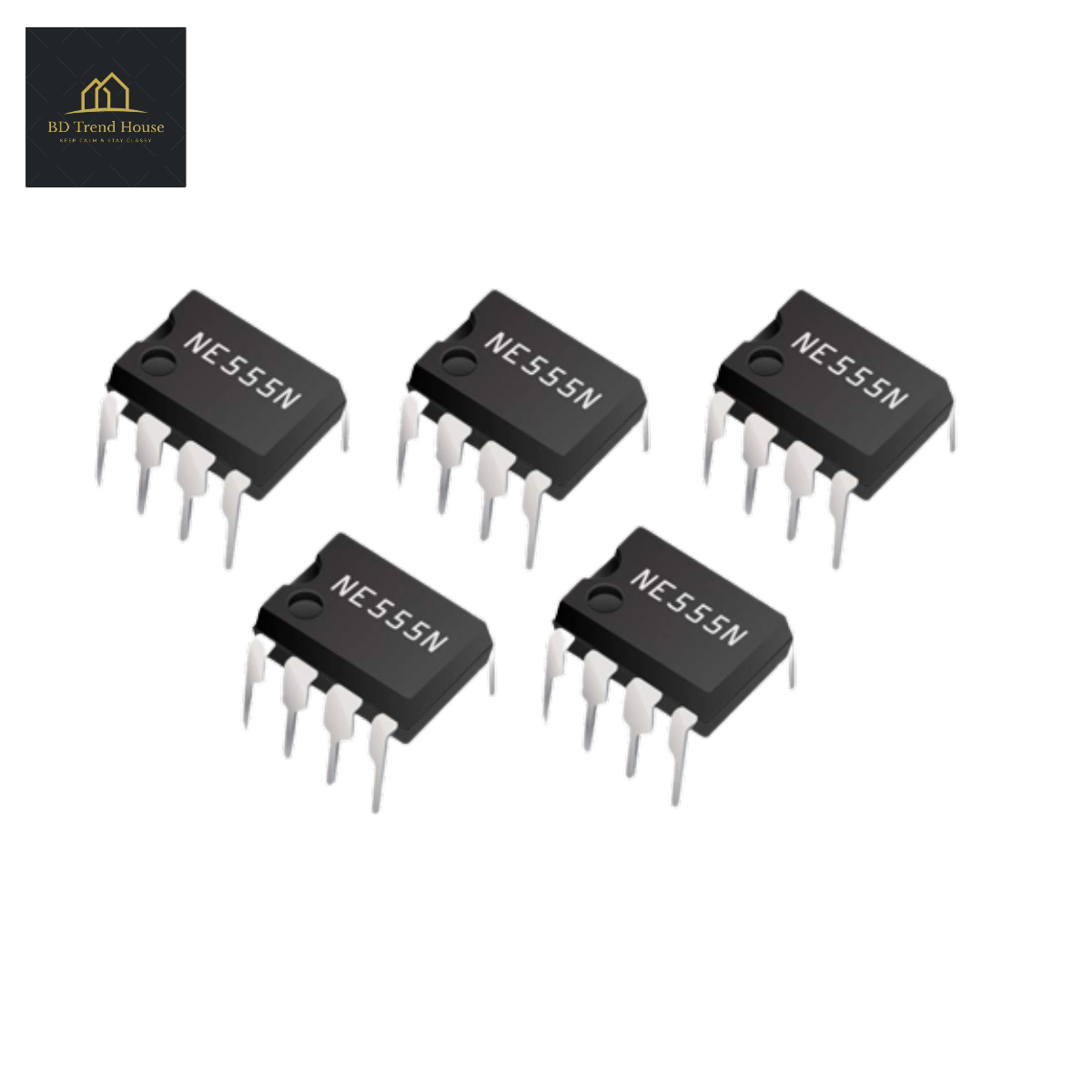 NE555P Timer IC Chip DIP-8 Pin Voltage Regulator With Timer Based IC Chip For Electrical Circuitry & Parts -5PC. 