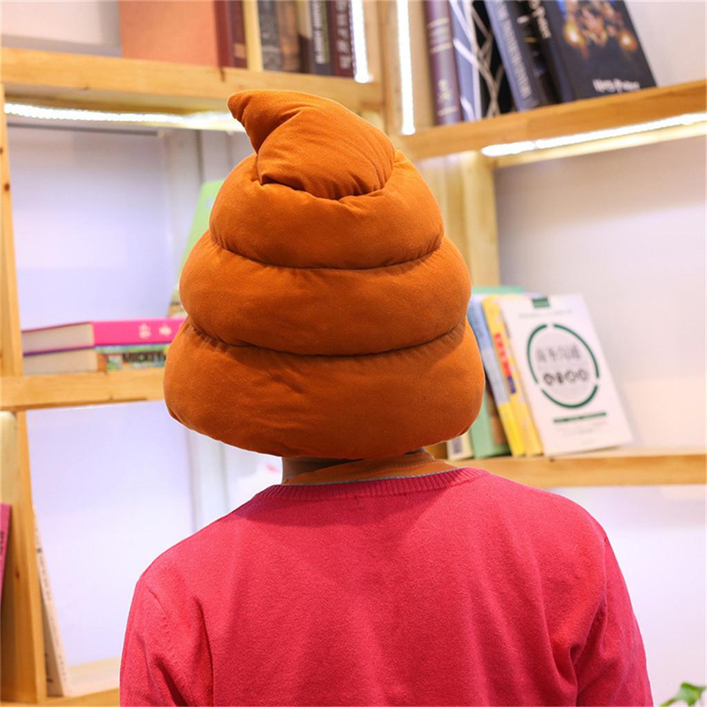 Cocoapps Store-Shiba Inu Plush Stuffed Soft Pillow Doll Cartoon Poop Hat Cute Shiba Soft Toy. 