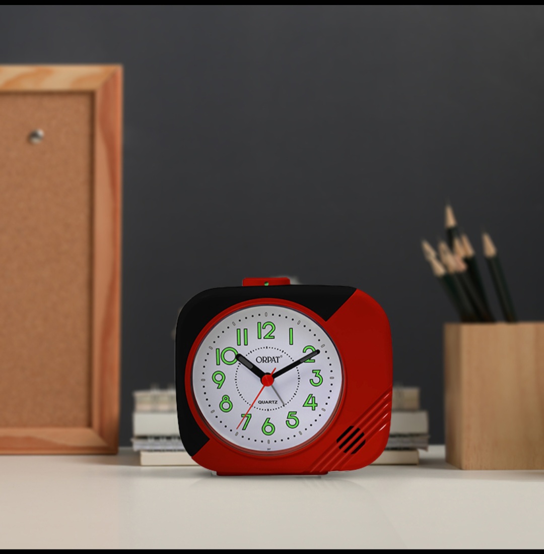GOOD SOUND BEST BIG SIZE TABLE ALARM CLOCK ORPAT TBB-207. 