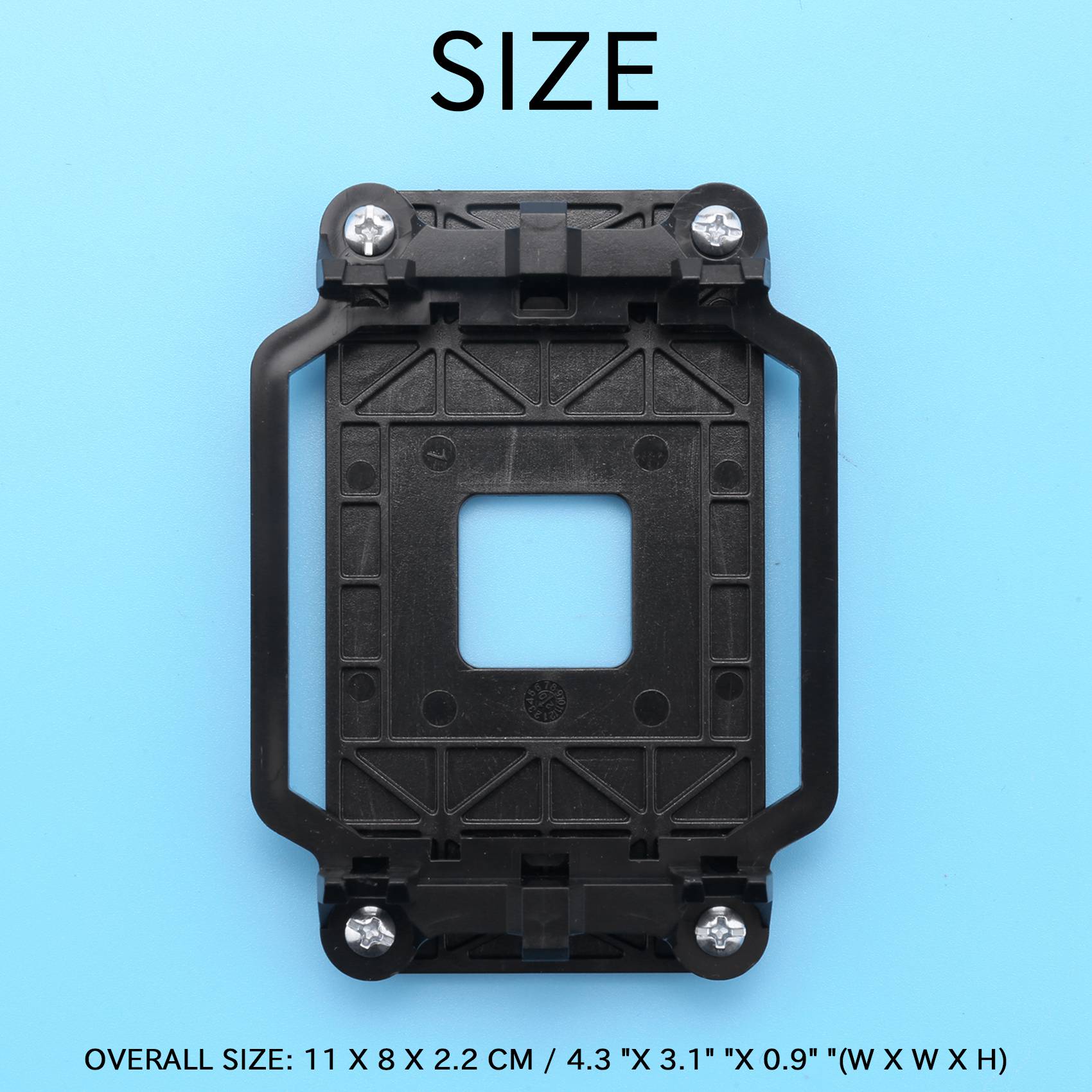 CPU fan base black plastic for AMD AM2 AM3 socket. 
