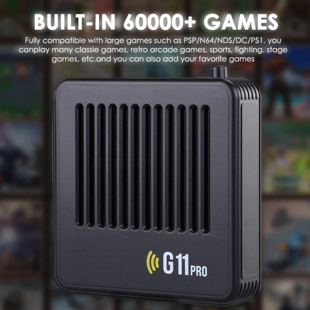 60000 Games Stick G11 Pro Video Game Box Console 2.4G Double System Wireless Controller 64G/128G/256G Portable Retro Game Box. 