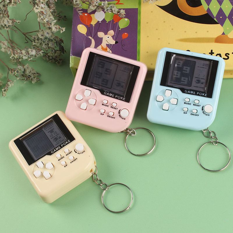 Mini Classic Game Machine Retro Nostalgic Game Console With Keychain console. 