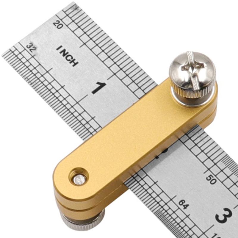 Steel Ruler Positioning Block Woodworking Scribe Drawing Mark Line Gauge Sunlight Mall. 