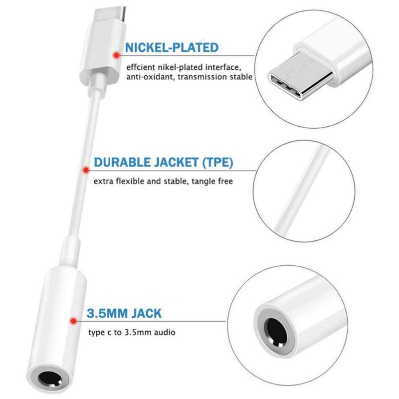Samsung A33 A53 A73 Type C To 3.5mm Type C Audio Converter Headset Jack Adapter Samsung Type-C Headset. 
