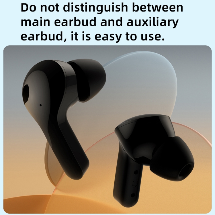 Mibro Earbuds 3 IPX4 Waterproof TWS Bluetooth 5.3 ENC Noise Reduction Earphone with Mic(Black) - B12