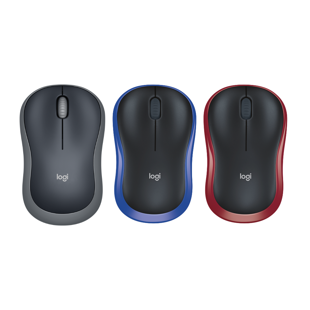 Logitech M185 Wireless Mouse, 2.4GHz with USB Mini Receiver, 12-Month Battery Life, 1000 DPI Optical Tracking, Ambidextrous PC / Mac / Laptop