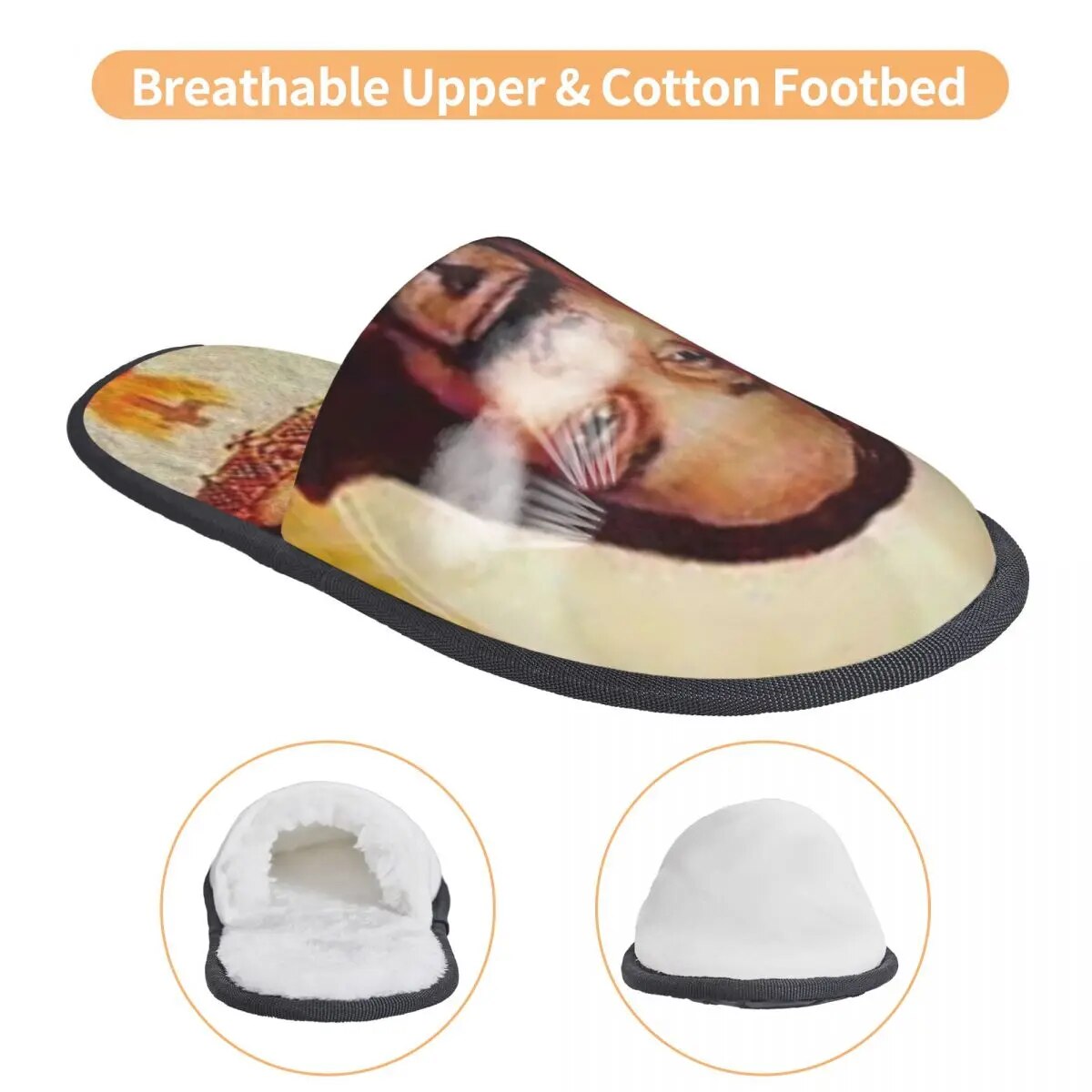 Snoop Dogg Goes Jesus Guest Slippers for Bedroom Women Custom Print House Slipper. 