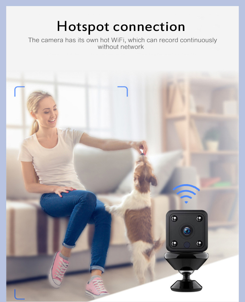 X6 mini camera motion sensor night Sight camera DVR micro motion camera wireless WiFi small camera hot sell. 
