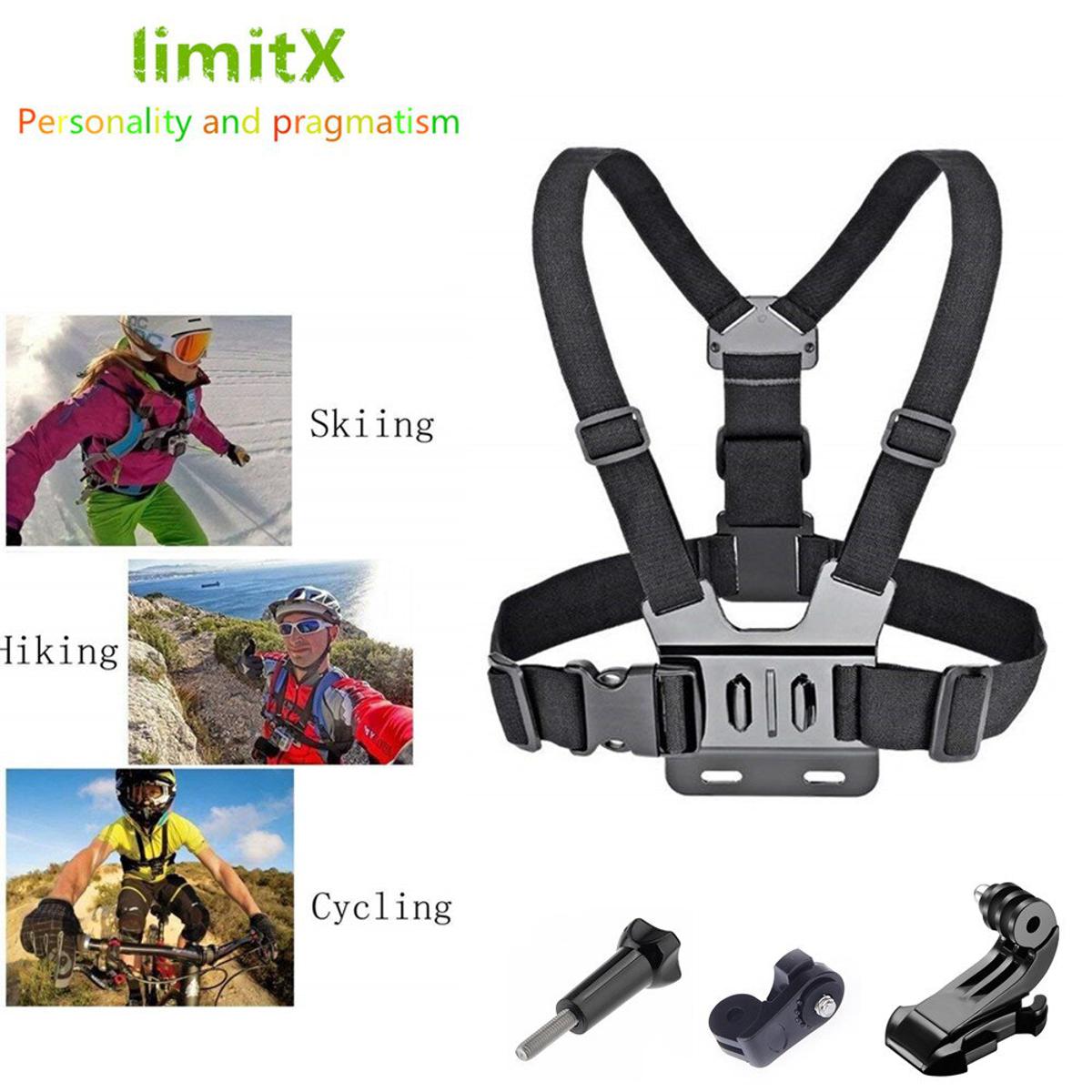 【VisioN Shop】Body Chest Strap for Gopro SJCAM Sony RX0 X3000 X1000 AS300 AS100 AS30 AS20 AS15 AZ1 mini POV Action Cam