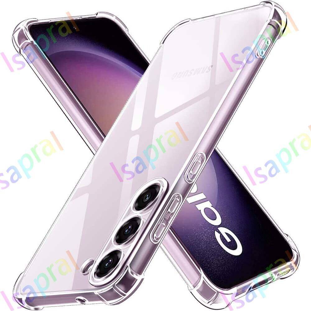 Samsung Galaxy S25 S24 S23 S22 Ultra Plus S24FE S23FE S24+ S23+ S25Ultra 5G Clear Soft TPU Case Four Corners Shockproof Yellowing-Resistant Ultrathin Transparent Silicone Back Cover. 