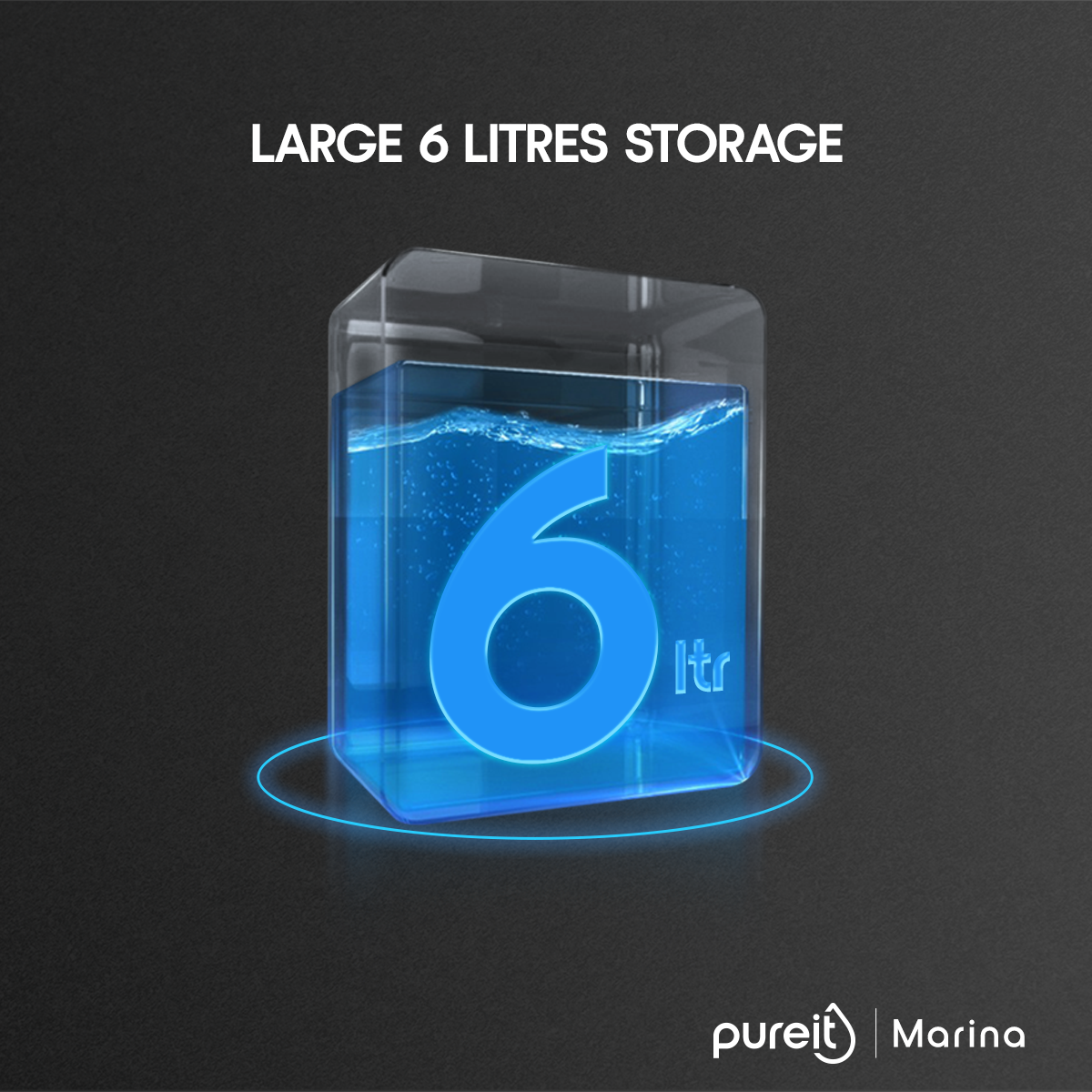 Pureit Marina RO+UV+MF | 6 Litre | 7 Stages Purification. 