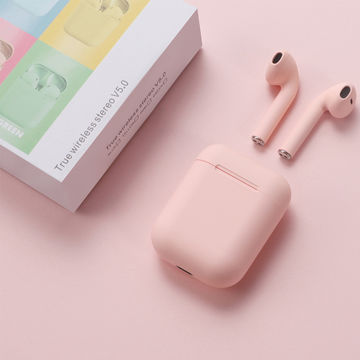 i7s Dual Mini Wireless Bluetooth 4.1 Earphones with Power Case, White, Sports Touch Control, Mic, 4-Hour Music Time. 