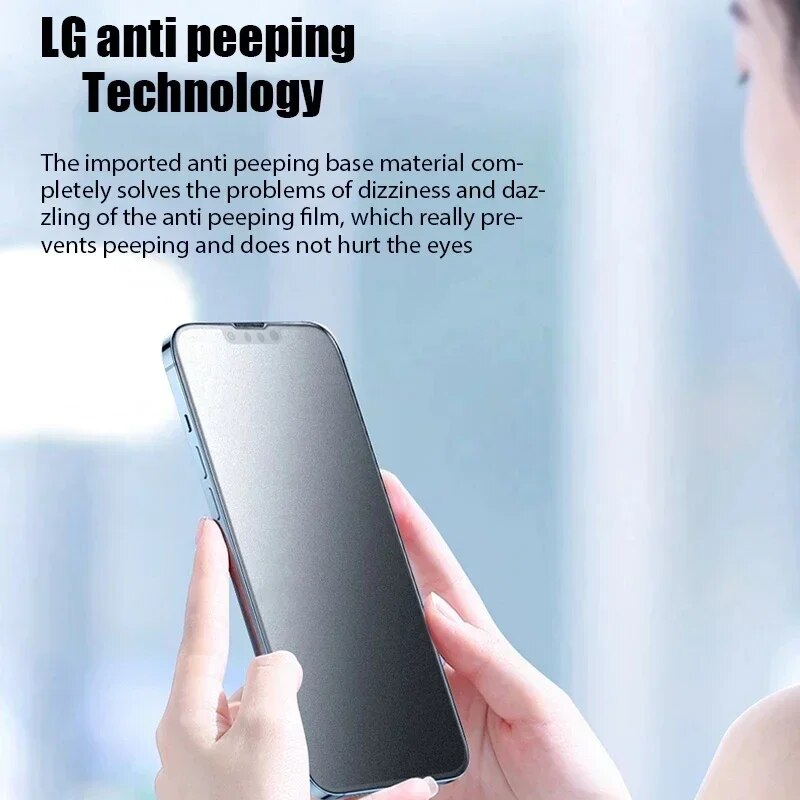 3Pcs Matte Privacy Screen Protector for IPhone 15 14 13 12 11 Pro Max Mini 8 Plus Anti-Spy Tempered Glass for IPhone XS MAX X XR. 