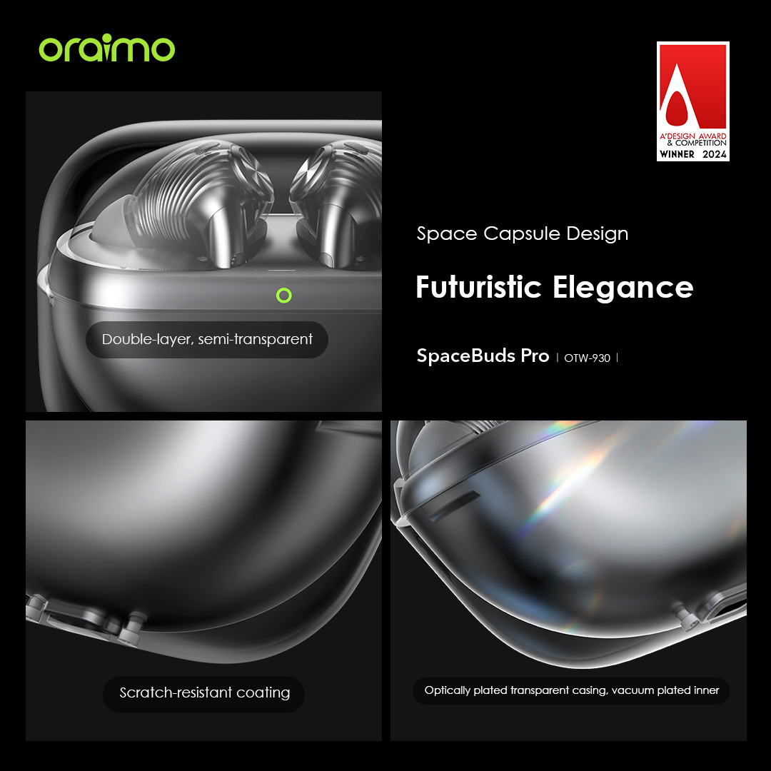 SpaceBuds Pro Premium 50dB Hybrid ANC True Wireless Earbuds. 
