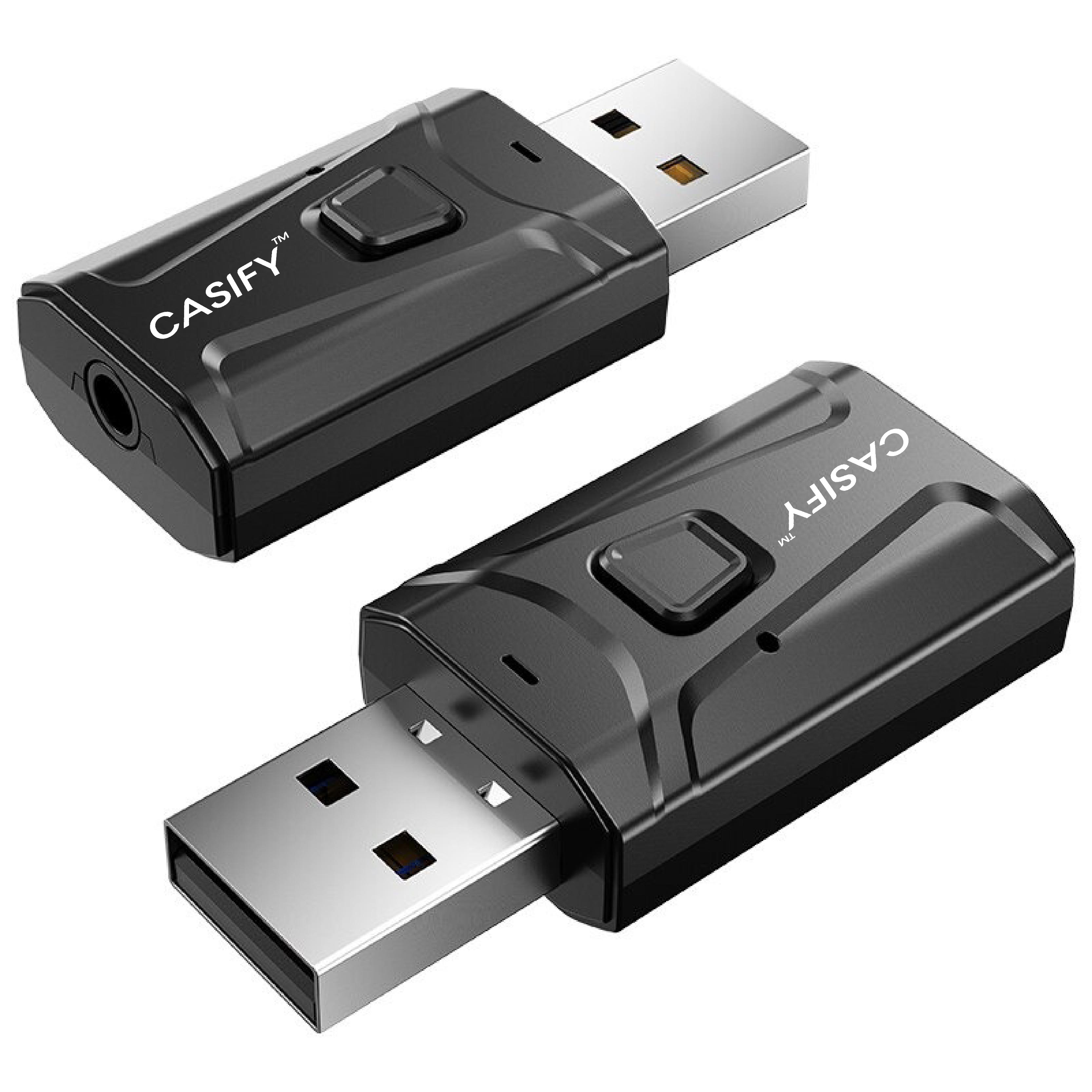 CASIFY BT04 4 in 1 Bluetooth 5.0 BT Transmitters Receivers Audio Receiver Transmitter Wireless Adapter Mini Stereo Bluetooth AUX RCA USB 3.5mm Jack For laptop Cars. 