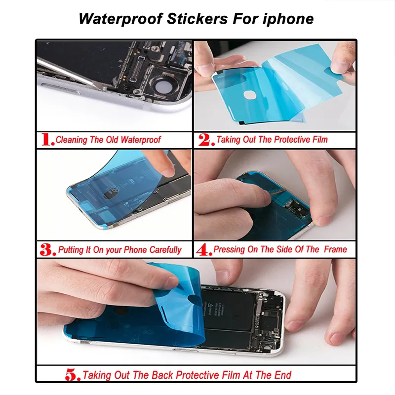 LCD Display Frame Bezel Waterproof Seal Tape Glue Adhesive Sticker Repair For iPhone 6S 7 8 14 Plus X XS 11 12 13 14 Pro Max XR. 