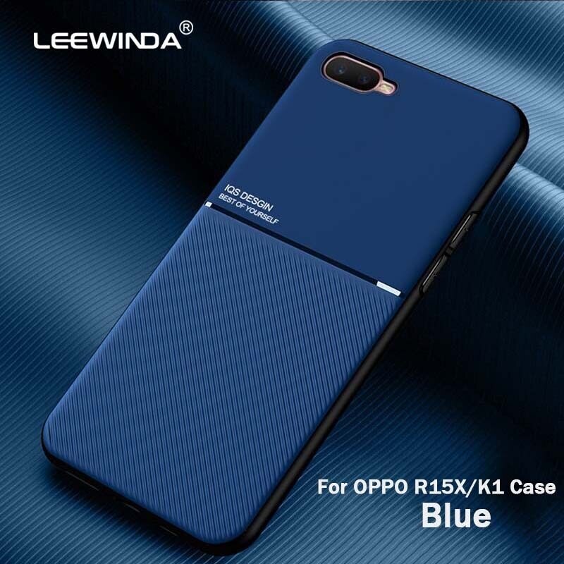 xprmy for OPPO R15X / K1 Phone Case Rubbed Pattern Shelll Support Car Twill Ultra Thin Shockproof Back Cover. 