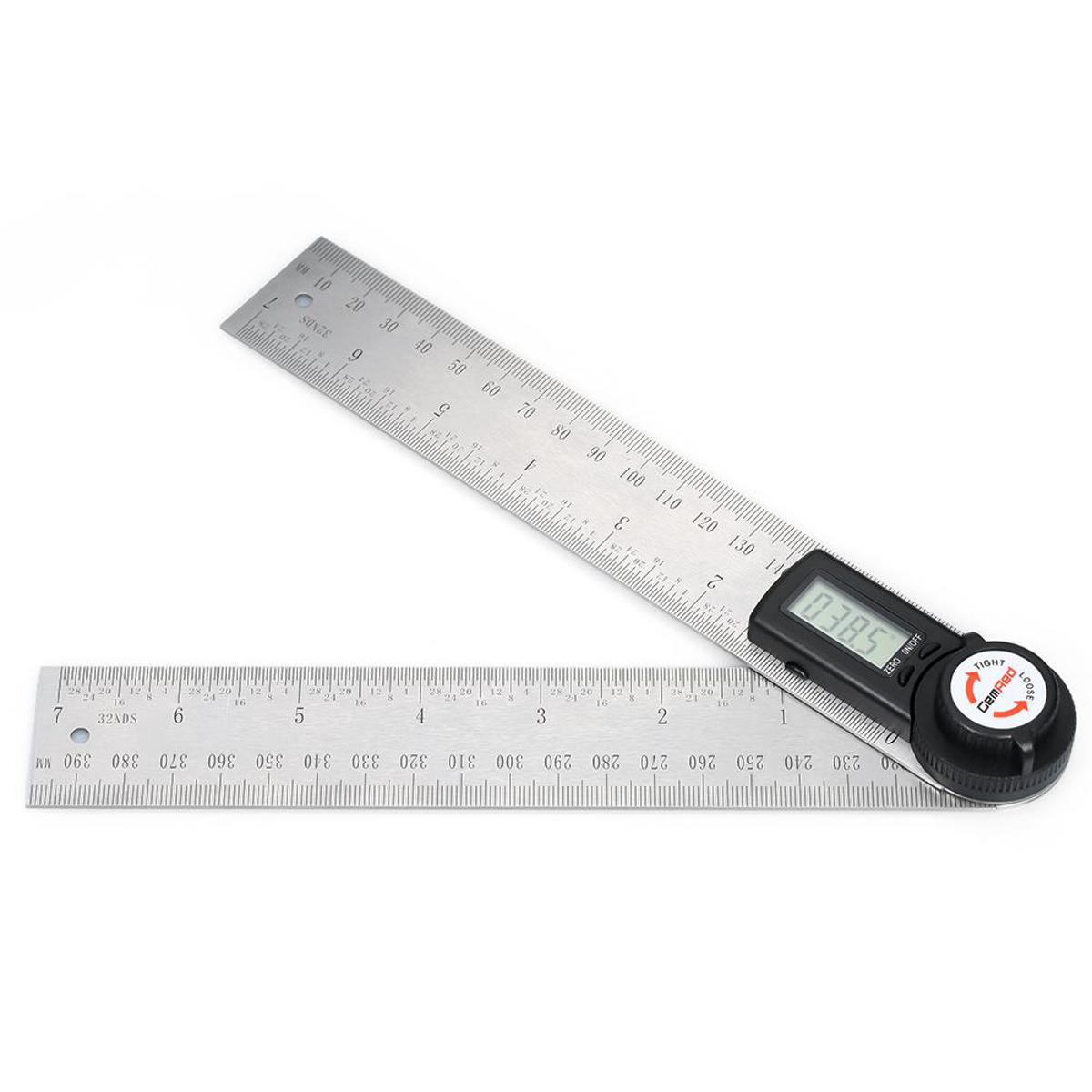 KOGEEK 2-in-1 Digital Angle Rule Goniometer Angle Gauge Stainless Steel Angle Finder Clinometer Digital Display Angle Ruler in 200mm Length