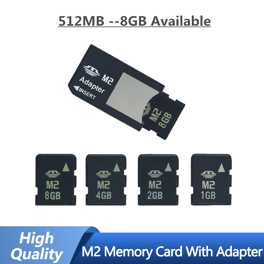 M2 Memory Card 8GB 4GB 2GB 1GB Memory Stick Micro With M2 Adapter MS Stick Pro Duo For Camera Phone