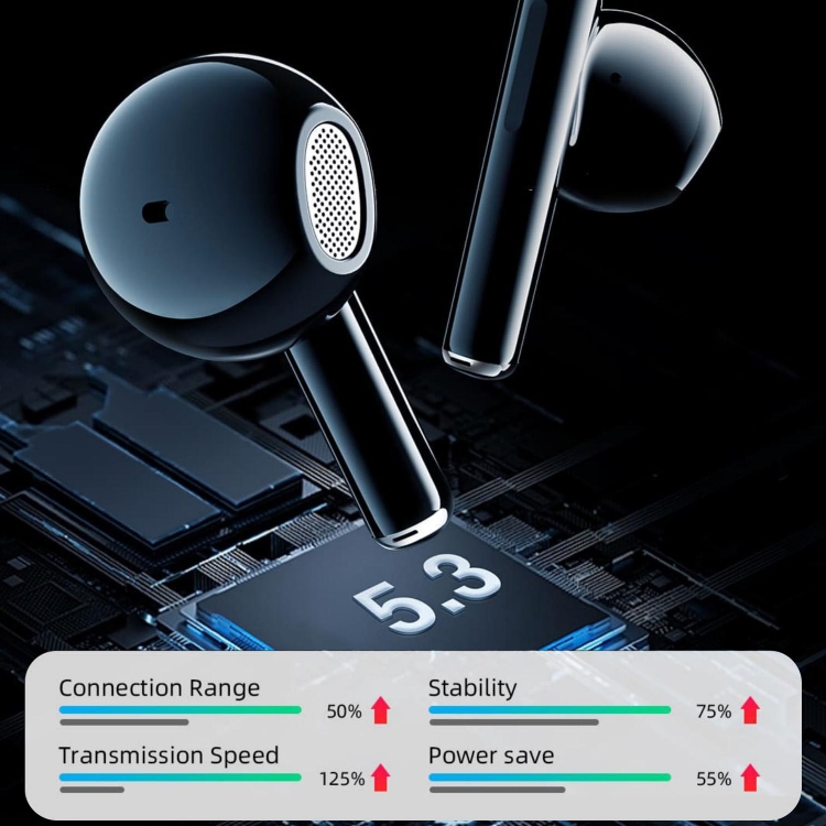 Mibro Earbuds 2 HiFi Stereo IPX5 Waterproof TWS Bluetooth 5.3 Earphone with Mic(Black) - B5