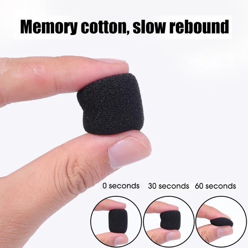 Headset Microphone Pop Filter Covers Replacement Sponge Foam Protective Sleeve for Lapel Lavalier Microphone Mic for Broadcast. 