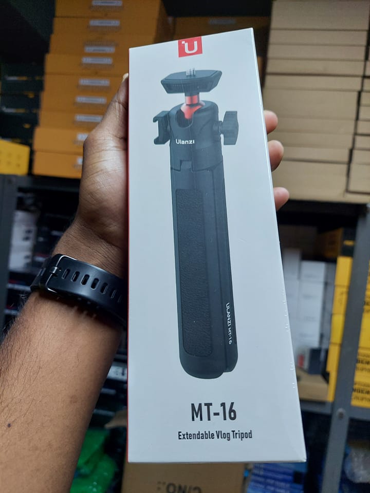 Ulanzi MT-16 Camera Tripod Stand, Mini Tabletop Selfie Stick Tripod with Cold Shoe, Travel Tripod for iPhone 12 Canon G7X Mark III Sony ZV-1 RX100 VII A6600 Vlogging Filmmaking. 