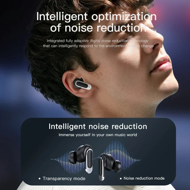 Xiaomi TWS V8 ANC+ENC Earphone True Wireless Bluetooth Noise Cancelling Headphone In Ear Touch Screen Headset With Mic Earbuds. 