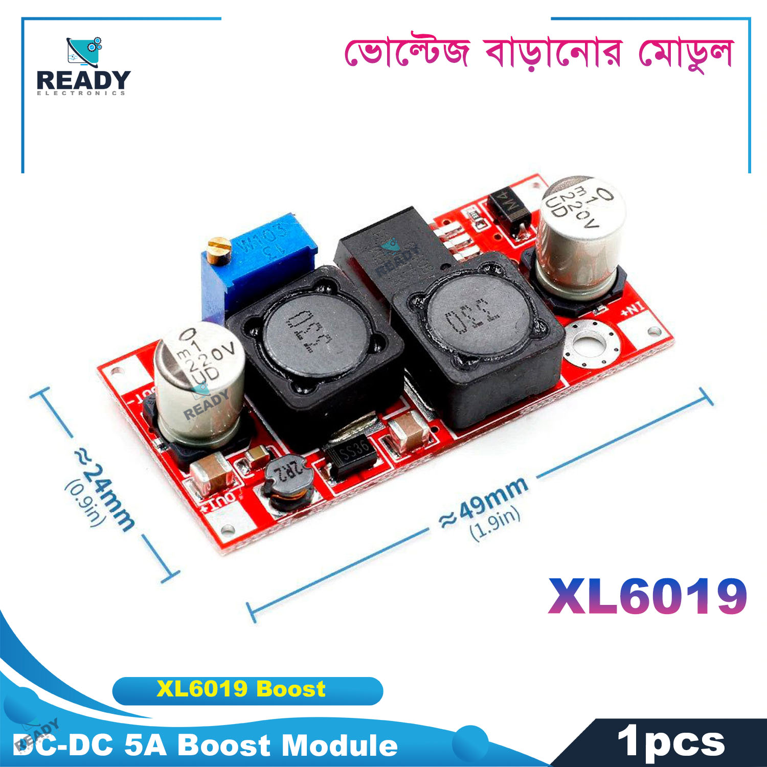 Xl6019 Boost Buck Dc-Dc Adjustable Step Up Down Converter Xl6019 Power Supply Module 20W 5-32V To 1.2-35V - Power Bank Circuit. 