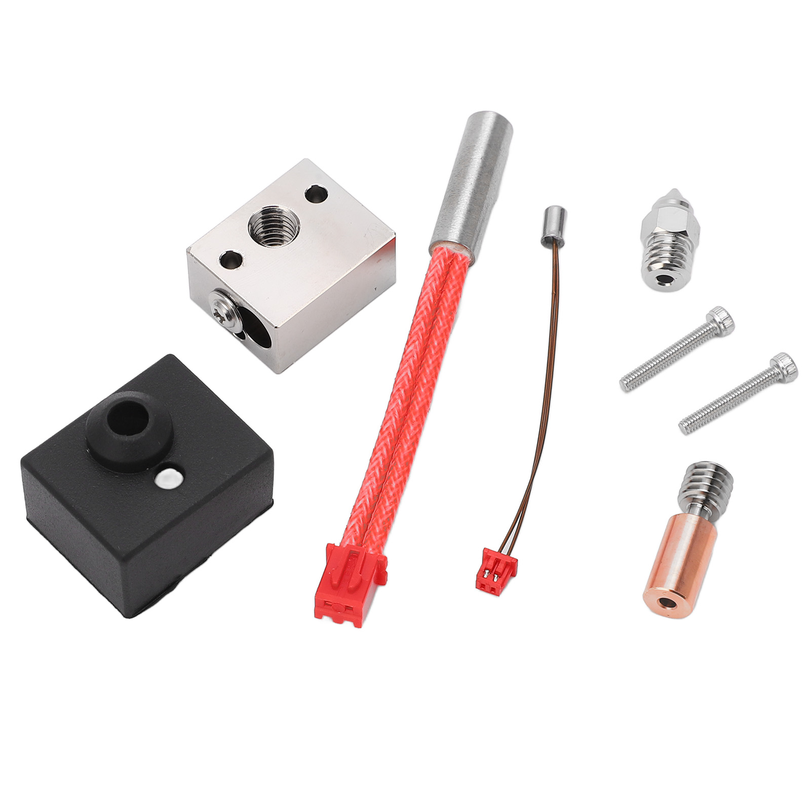 3D Printer Heating Block, 3D Printer Hotend Long Life Span 24V 40W 300 degrees Celsius for Replacement. 