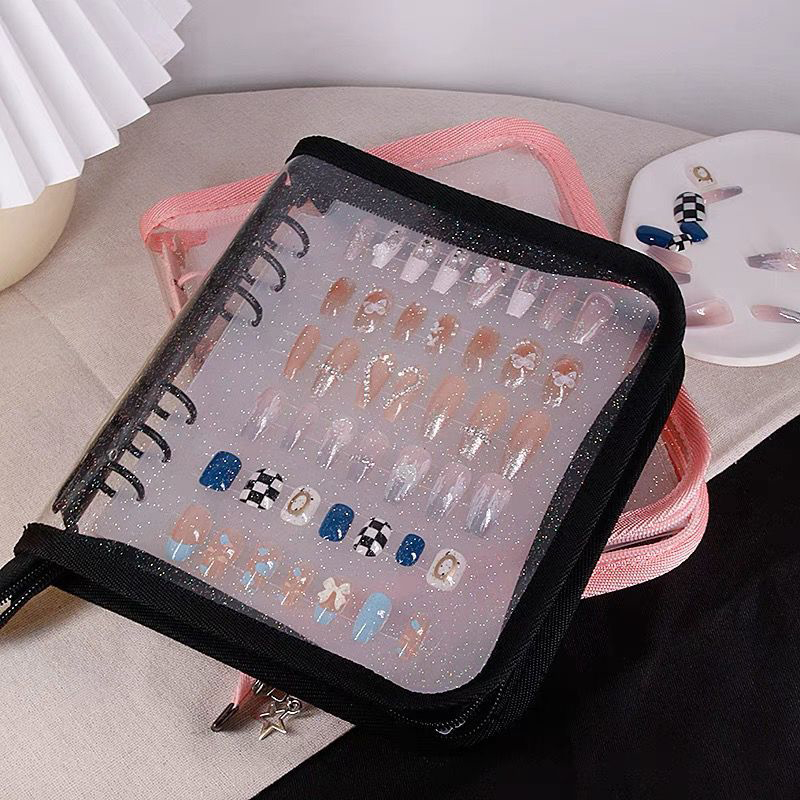 Nail Art Storage Book Dustproof Nail Art Display Collection Book Large Capacity Manicure Product Showing Book Yao Store. 