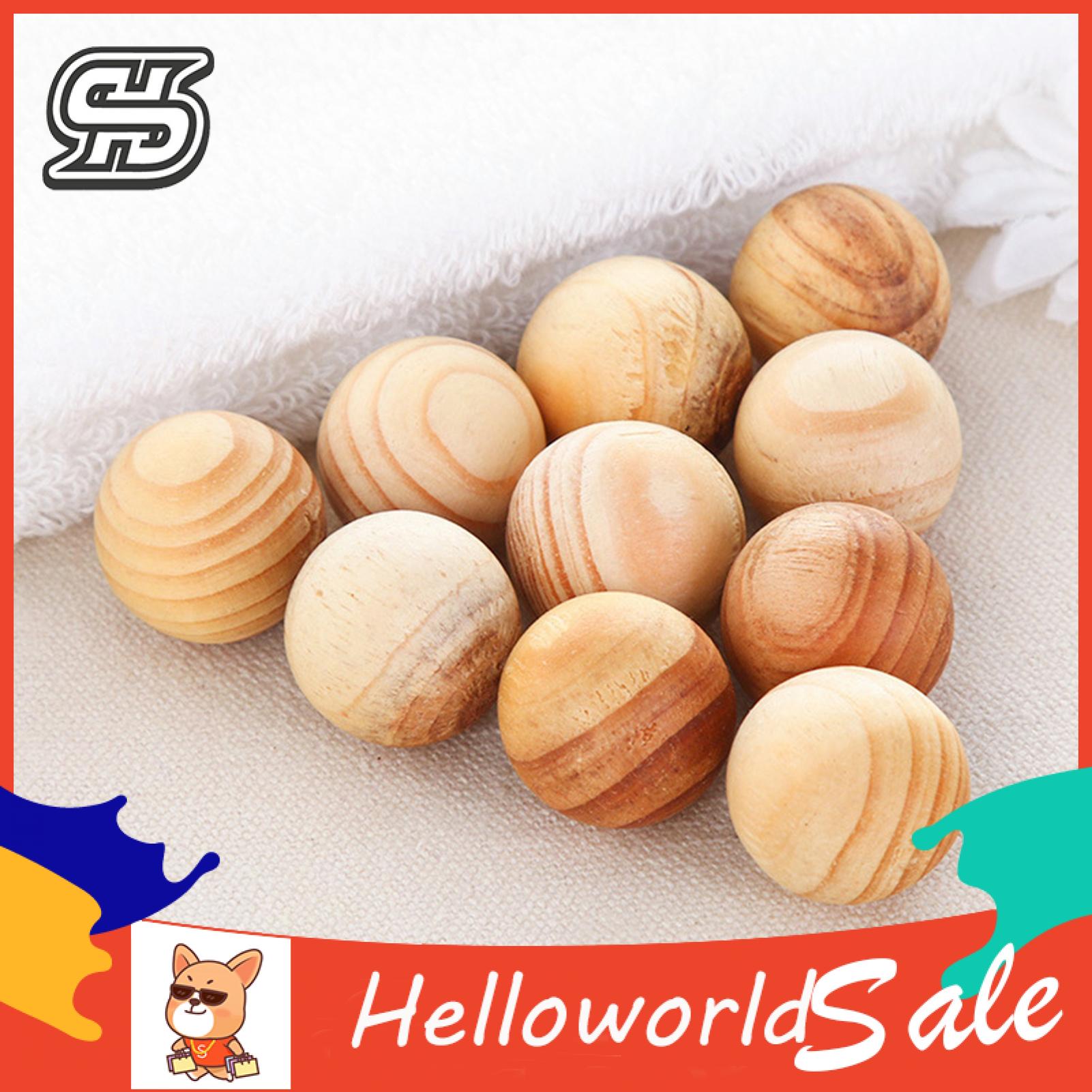 HelloWorld Cedar Wood Ball Moisture-proof Closet Deodorizer Cedar Block. 