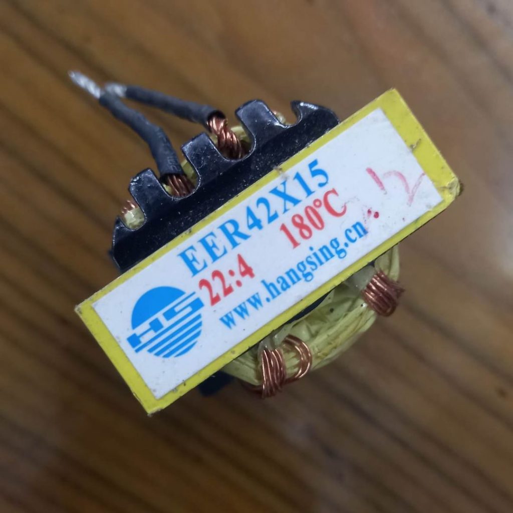 Three Part EER 42×15 TRANSFORMER 22:4 SPAREPART WELDING MACHINE INVERTER Choper Output DC 85V 180 Degree. 