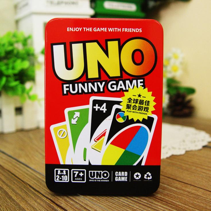 Mag Creation UNO Card Game Tin Metal Box. 