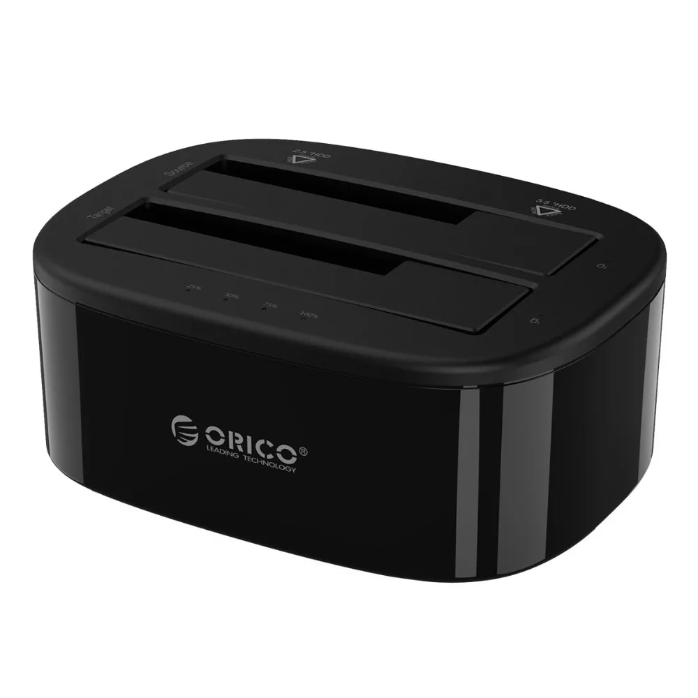 ORICO Clone Docking Station 2.5 3.5 Dual Bay SATA To USB 3.0 HDD Enclosure Tool Free Duplicator HDD Case 24TB for Windows Mac OS. 