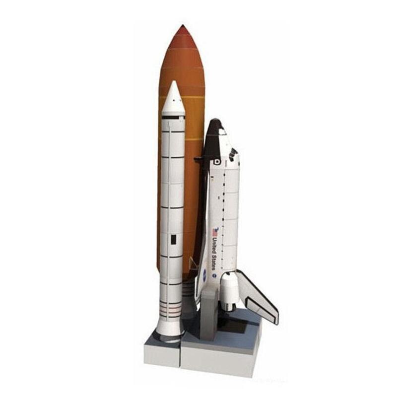 【happy one】Set Children DIY Space Shuttle Models Paper Airplane 1:150 Model Space Toys Handmade Rocket Educational For Kids V6H8. 