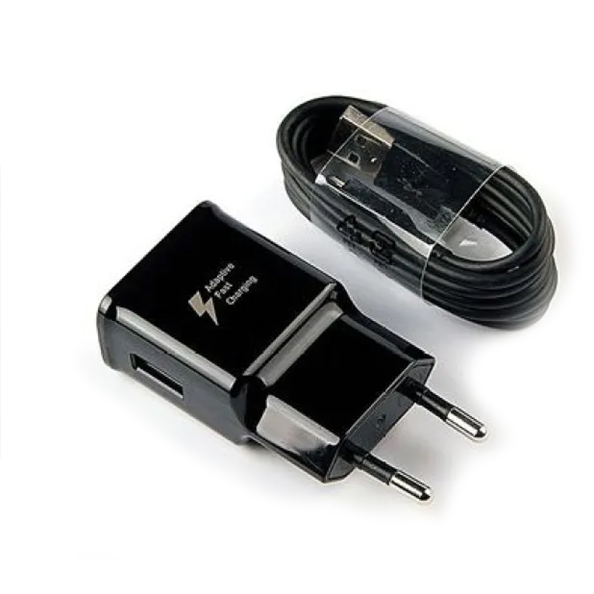 For Samsung Galaxy A51/A71/A20 A20s A30 A30s A50 A50s A60 A70 A10 A10s Fast Charger with Type-C Charging & Data Cable - Black. 